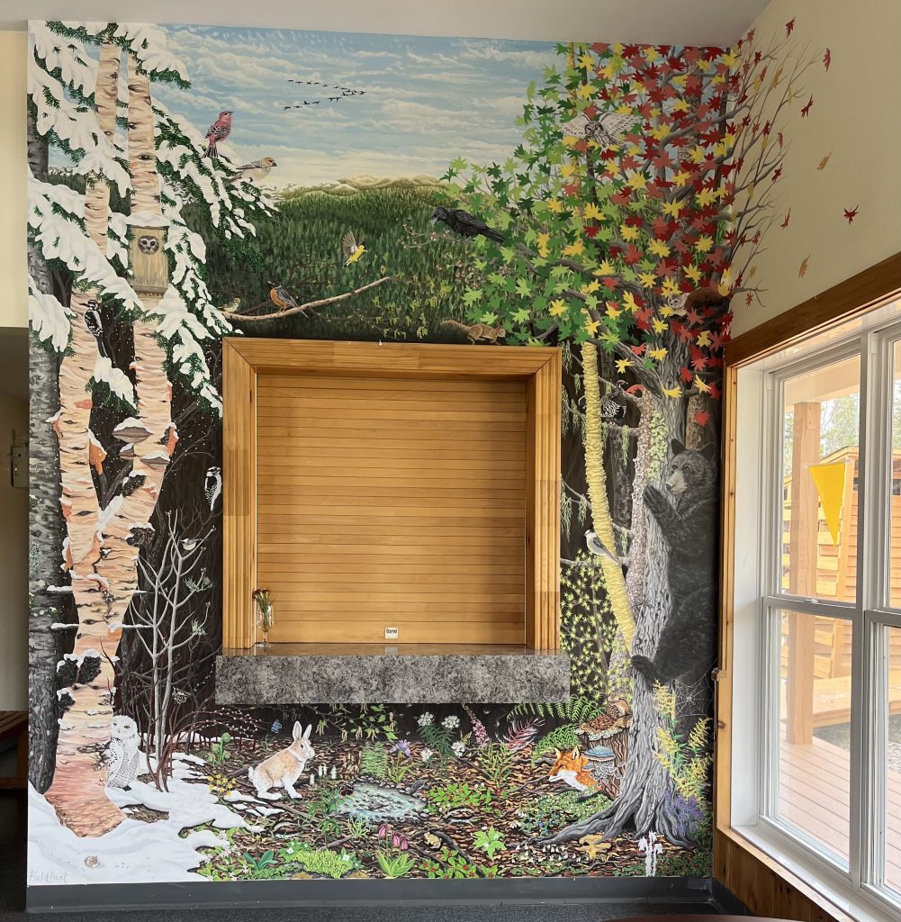Mural inside the chalet